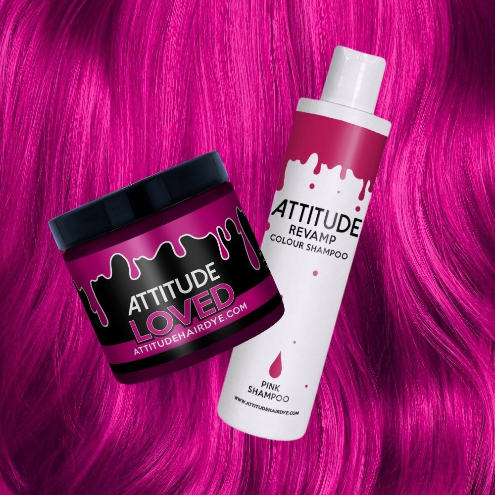 Attitude Hair Dye - Revamp Refresh Bundle Semipermanente Haarfärbekombination - Rosa